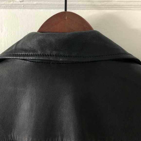 All Saints Balfern Leather Biker Jacket - Picture 12 of 13